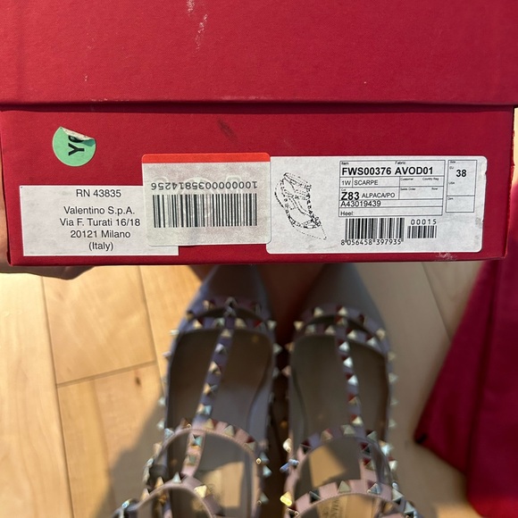Rockstud Valentino Flat size 38 Authentic ! - Picture 2 of 7
